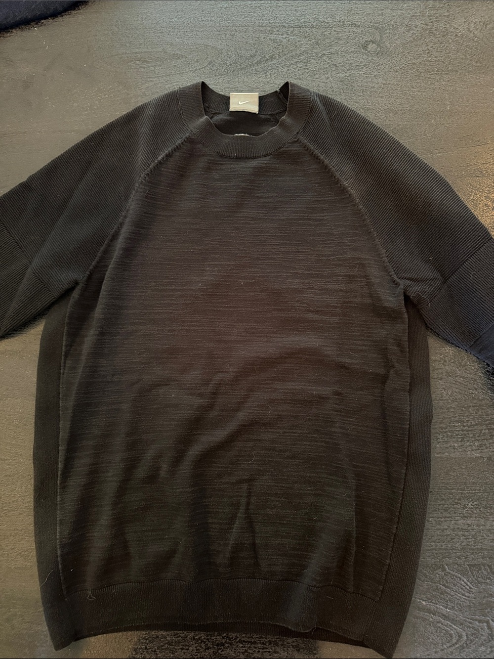 Nike Tiger Wood sMen’s Black Crewneck Pullover Sweater